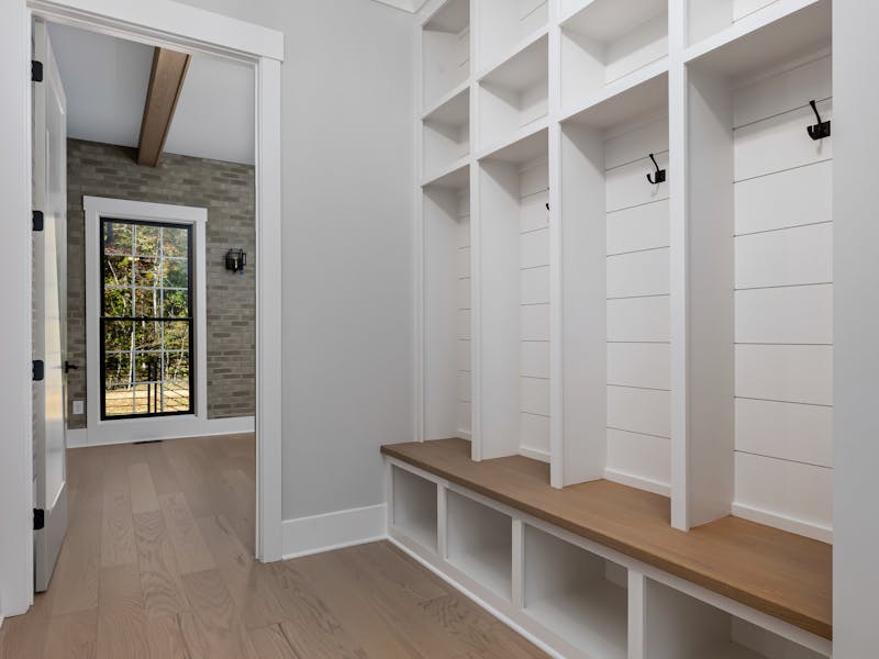 Residential mudroom lockers — Armstrong Custom Cabinets